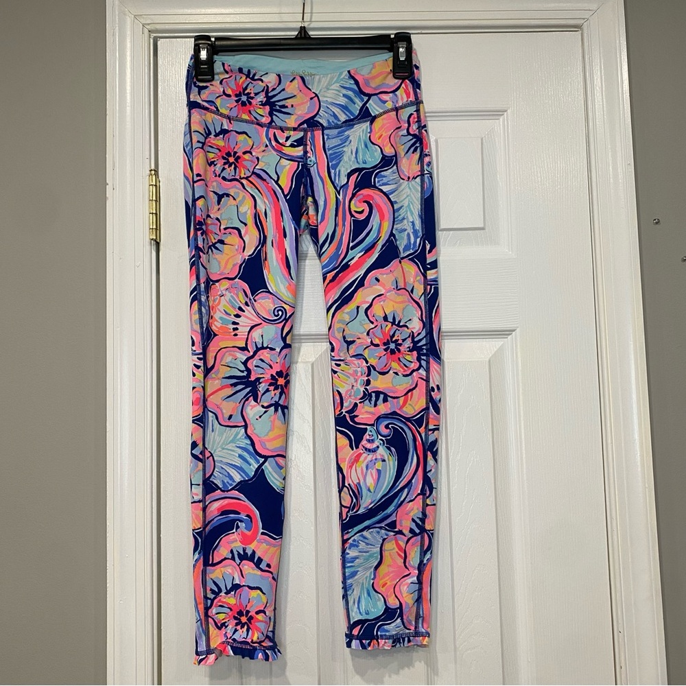Lilly Pulitzer Boho Bateau Luxletic Marla Weekender Leggings Pants Womens Small